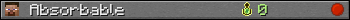 Absorbable userbar 350x20