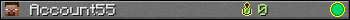 Benutzerleisten 350x20 für Account55