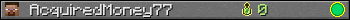 AcquiredMoney77 userbar 350x20