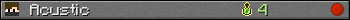 Acustic userbar 350x20