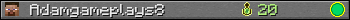 Adamgameplays8 userbar 350x20