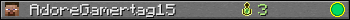 AdoreGamertag15 userbar 350x20