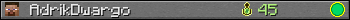 AdrikDwargo userbar 350x20