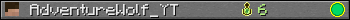 AdventureWolf_YT userbar 350x20