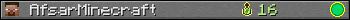 AfsarMinecraft userbar 350x20