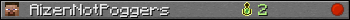 AizenNotPoggers userbar 350x20