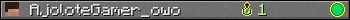 AjoloteGamer_owo userbar 350x20