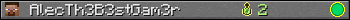 AlecTh3B3stGam3r userbar 350x20
