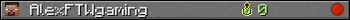 AlexFTWgaming userbar 350x20