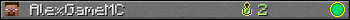 AlexGameMC userbar 350x20