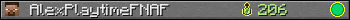 AlexPlaytimeFNAF userbar 350x20