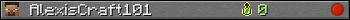 AlexisCraft101 userbar 350x20