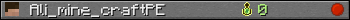 Ali_mine_craftPE userbar 350x20