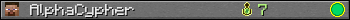 AlphaCypher userbar 350x20