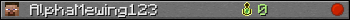 AlphaMewing123 userbar 350x20