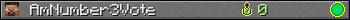 AmNumber3Vote userbar 350x20