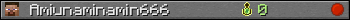 Amiunaminamin666 userbar 350x20