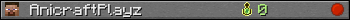 AnicraftPlayz userbar 350x20