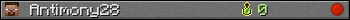 Benutzerleisten 350x20 für Antimony28