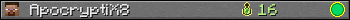 ApocryptiX8 userbar 350x20