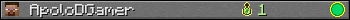 ApoloDGamer userbar 350x20