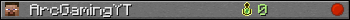 ArcGamingYT userbar 350x20