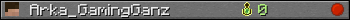 Arka_GamingGanz userbar 350x20