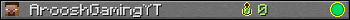 ArooshGamingYT userbar 350x20