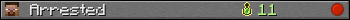 Arrested userbar 350x20