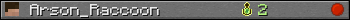 Arson_Raccoon userbar 350x20