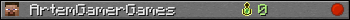 ArtemGamerGames userbar 350x20