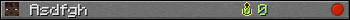 Benutzerleisten 350x20 für Asdfgh