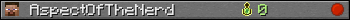 AspectOfTheNerd userbar 350x20