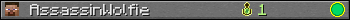 AssassinWolfie userbar 350x20