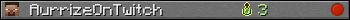 AurrizeOnTwitch userbar 350x20