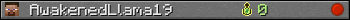 AwakenedLlama19 userbar 350x20