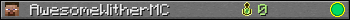 AwesomeWitherMC userbar 350x20