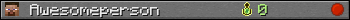 Awesomeperson userbar 350x20