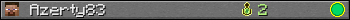 Benutzerleisten 350x20 für Azerty83