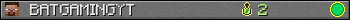 BATGAMINGYT userbar 350x20