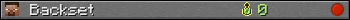Backset userbar 350x20