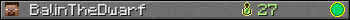 BalinTheDwarf userbar 350x20