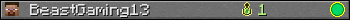 BeastGaming13 userbar 350x20