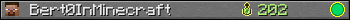 Bert0InMinecraft userbar 350x20