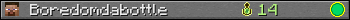 Boredomdabottle userbar 350x20