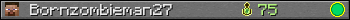 Bornzombieman27 userbar 350x20