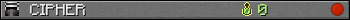 CIPHER userbar 350x20