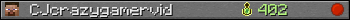 CJcrazygamervid userbar 350x20