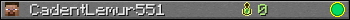 CadentLemur551 userbar 350x20