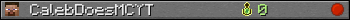 CalebDoesMCYT userbar 350x20